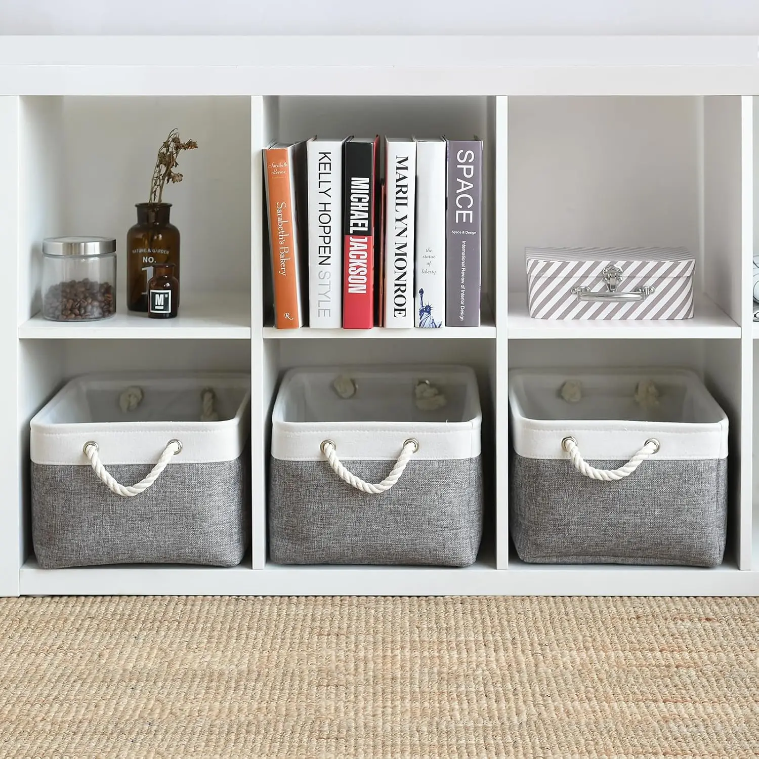 Baby Clothing Basket - Składany lniany kosz do przechowywania z