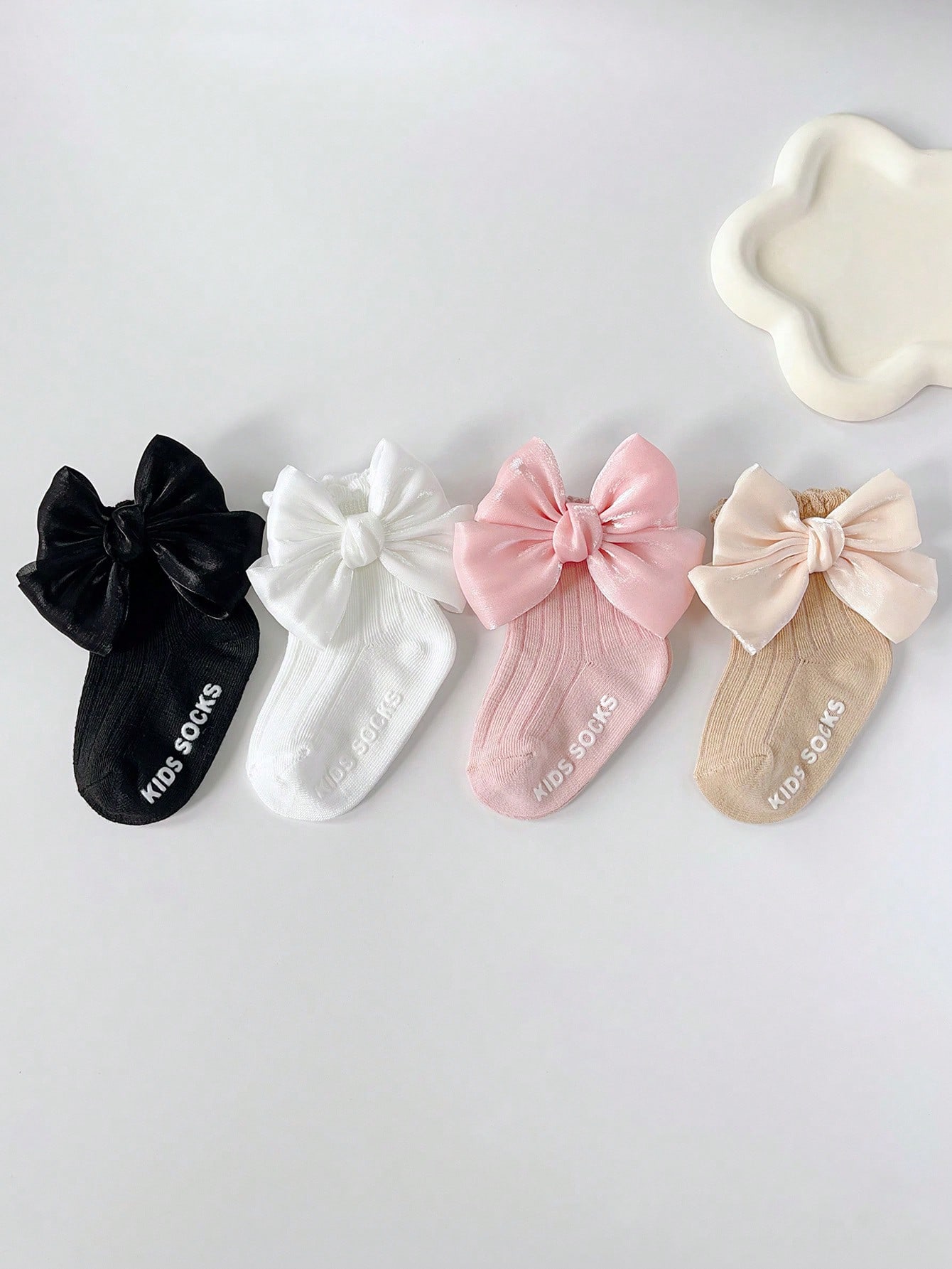 Toddler Sock Set - 4 Pary Miękkich Skarpetek dla Niemowląt