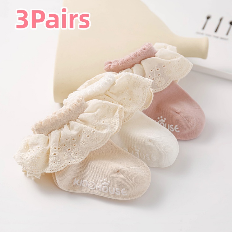Toddler Sock Set - 3 pary/zestaw skarpetek dla dziewczynek 0-3