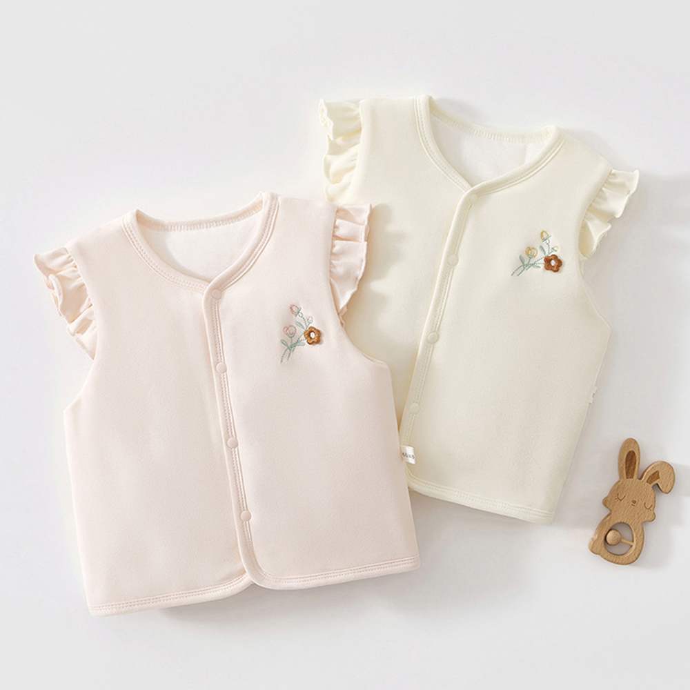 Baby Clothing Quilt - Dziewczęca kamizelka pikowana ciepła jesienno-zimowa odzież