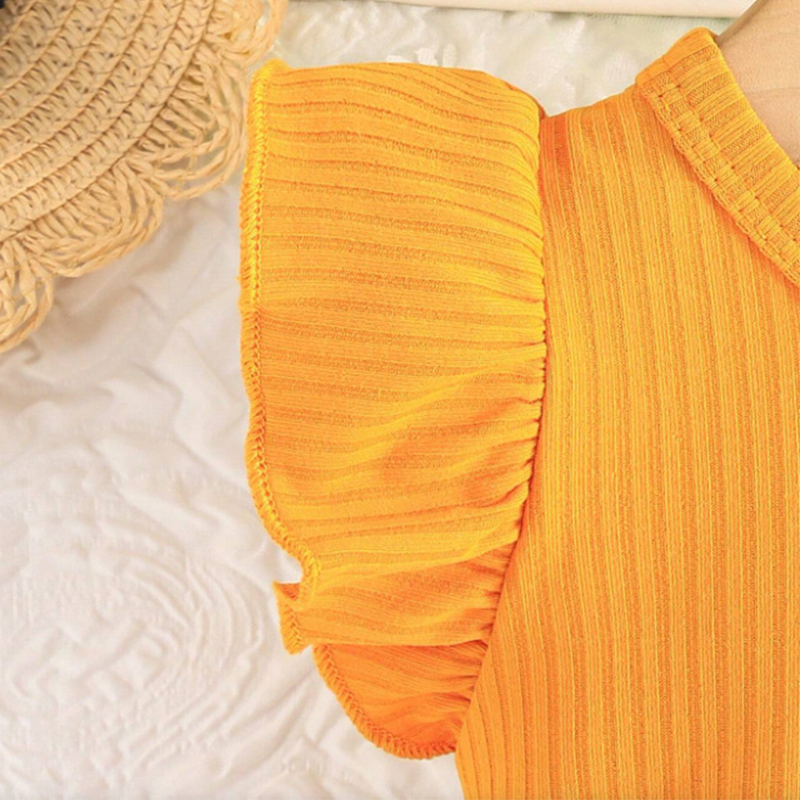 (0-3 lata dziewczynka sukienka – Baby Clothing Yellow recenzja i cena