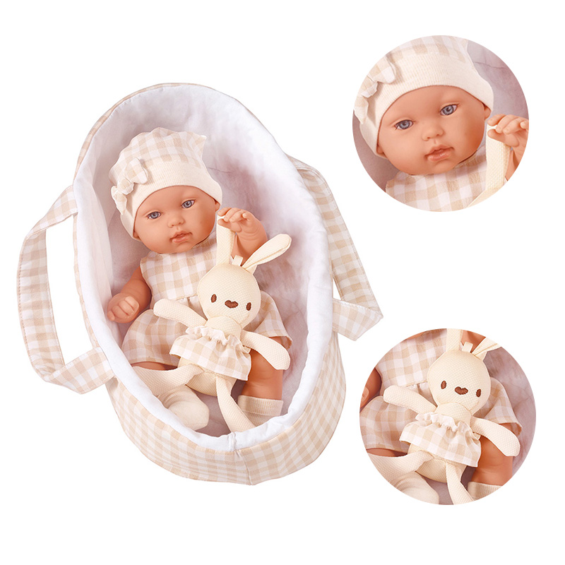 Lalka bobas 35 cm (14 cali) z  – Baby Clothing Basket recenzja i cena