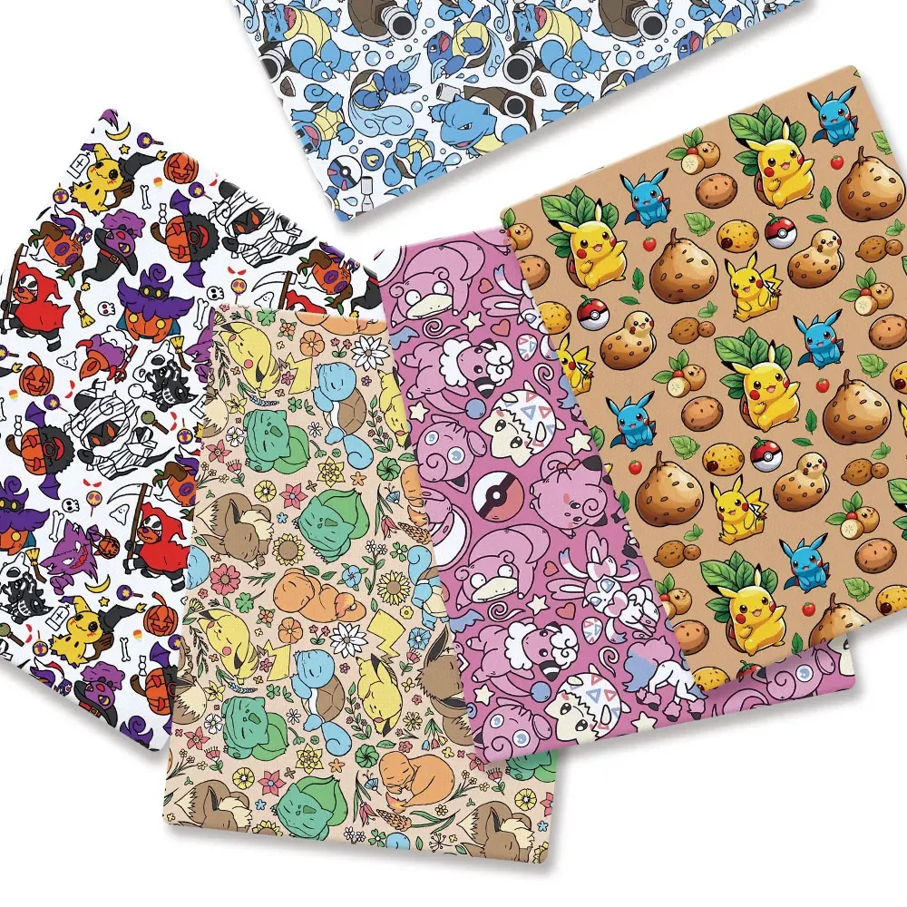 Pokemon Cartoon Fabric140 * 50 – Baby Clothing Quilt recenzja i cena
