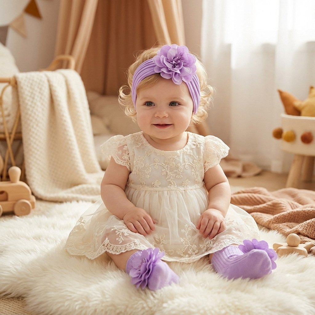 Dwuczęściowy zestaw: opaska na – Toddler Sock Set recenzja i cena