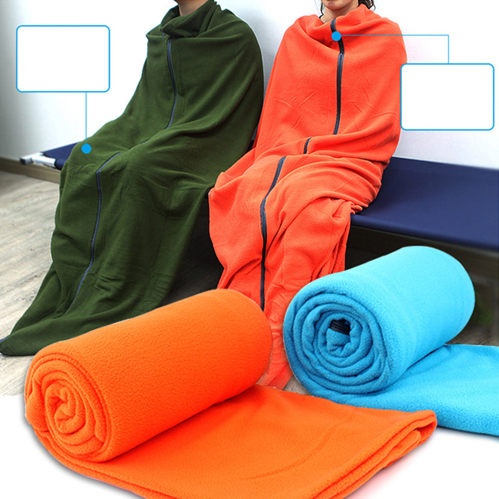 Przenośny Śpiwór Pomarańczowy  – Fleece Sleep Bag recenzja i cena