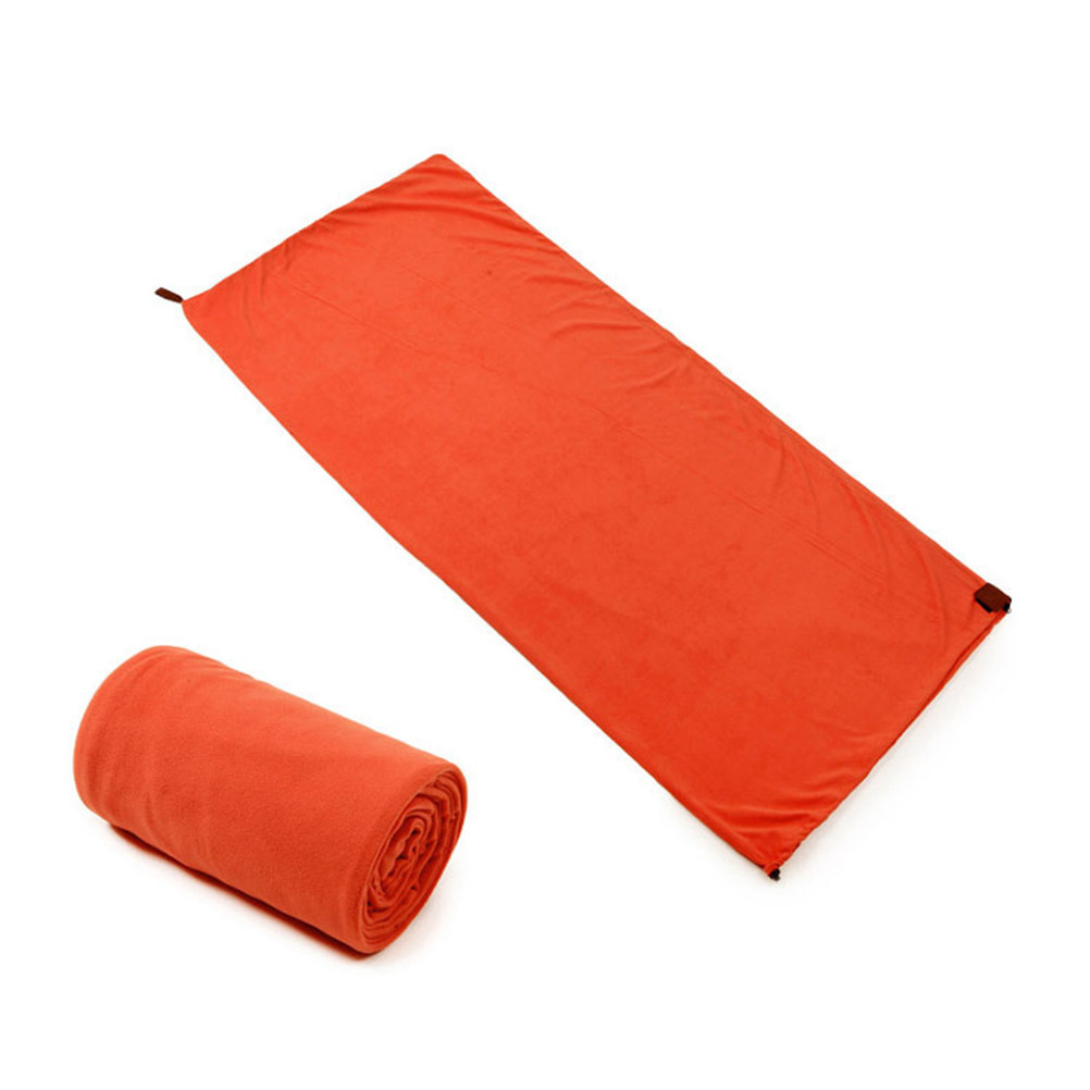 Przenośny Śpiwór Pomarańczowy  – Fleece Sleep Bag recenzja i cena