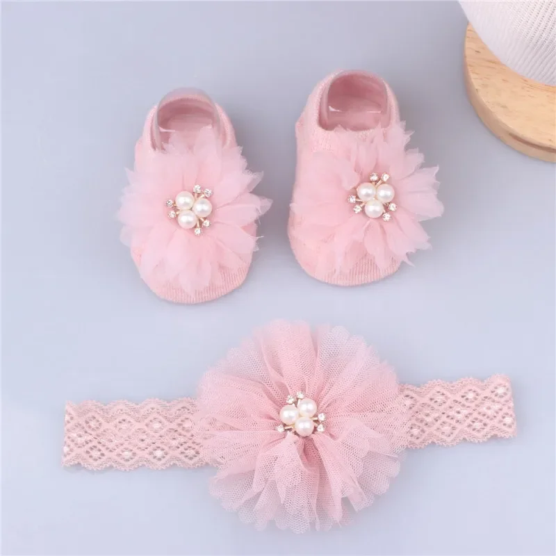 Urocze perłowe kokardki Zestaw – Toddler Sock Set recenzja i cena