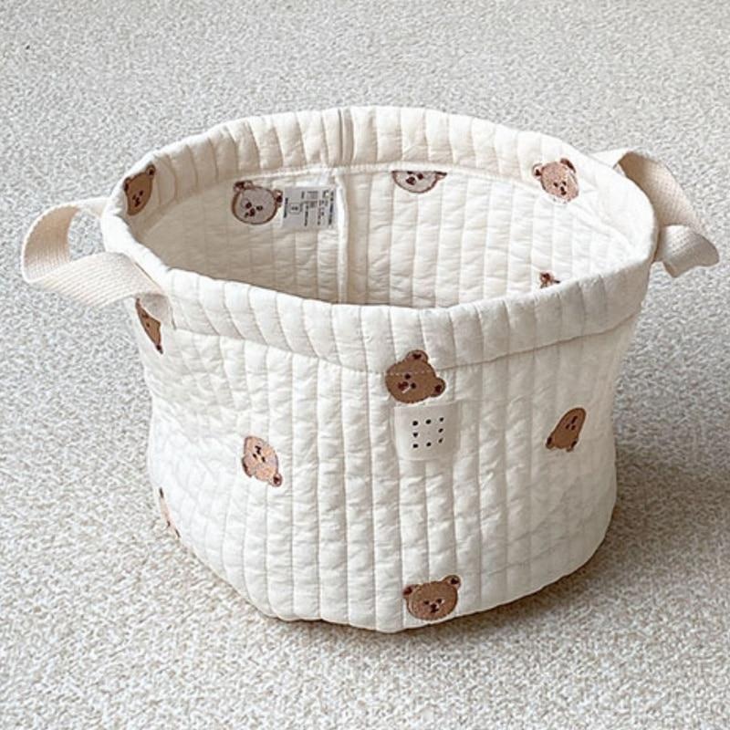 Słodki miś haftowany worek na  – Baby Clothing Basket recenzja i cena