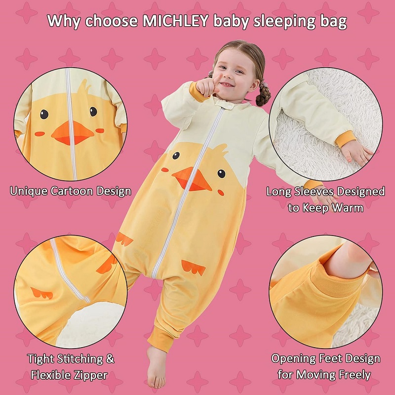MICHLEY Halloween urocza kaczk – Fleece Sleep Bag recenzja i cena