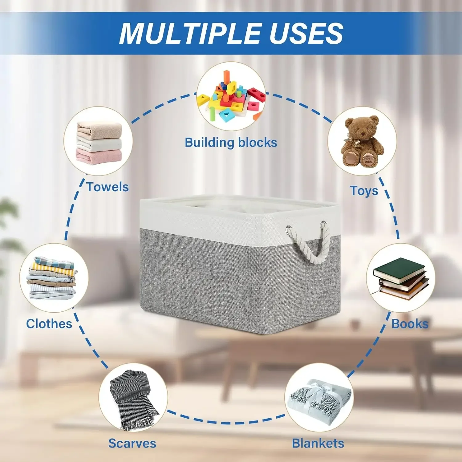 Lniany składany kosz do przech – Baby Clothing Basket recenzja i cena